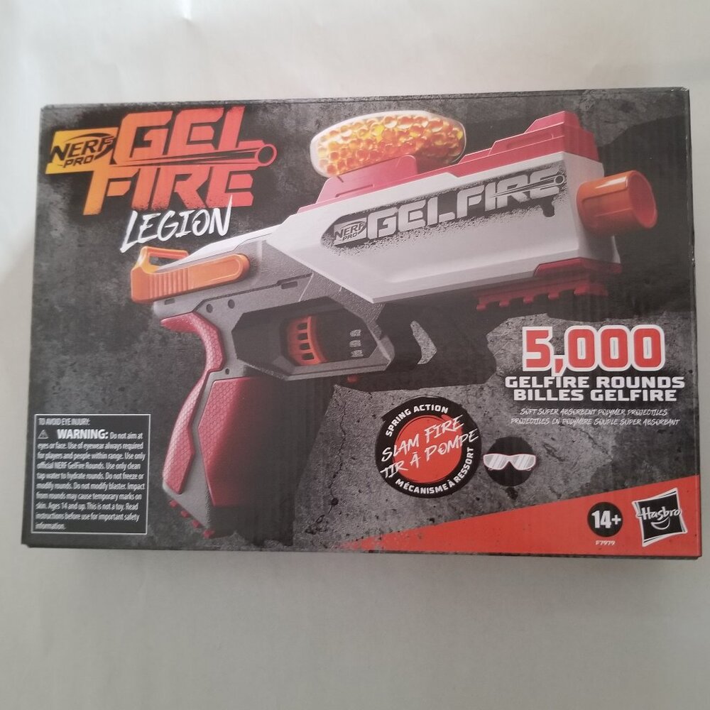Nerf Pro Gelfire Legion Spring Action Blaster with protective eyewear (14+)